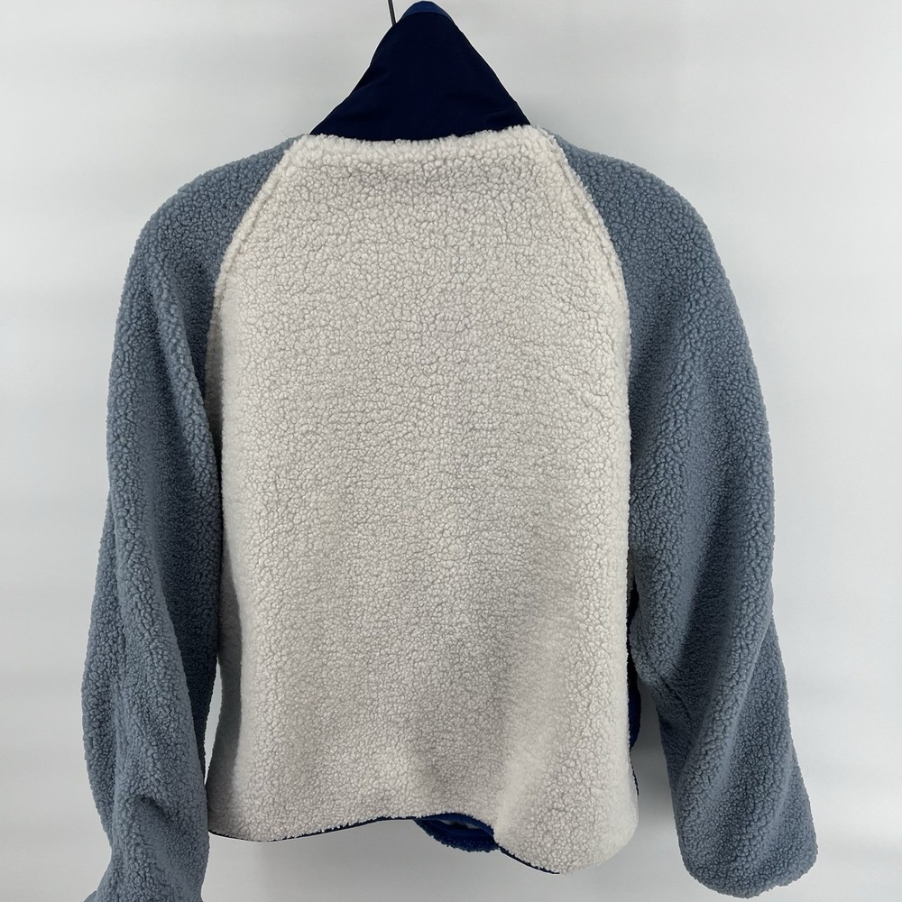 Women's Blue Color‎ Block Fleece 26 International Large - Picture 2 of 6